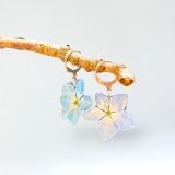 Pendiente Hortensia Azul Pequeña 2 (referencia 020101)