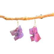 Pendientes Hortensia Morada