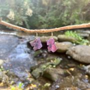 Pendientes Hortensia Morada