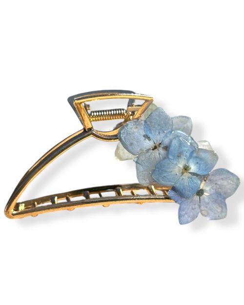 Pinza de pelo semicírculo – Azul